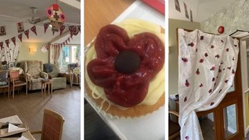 Remembrance Day at Moreton-In-Marsh care home